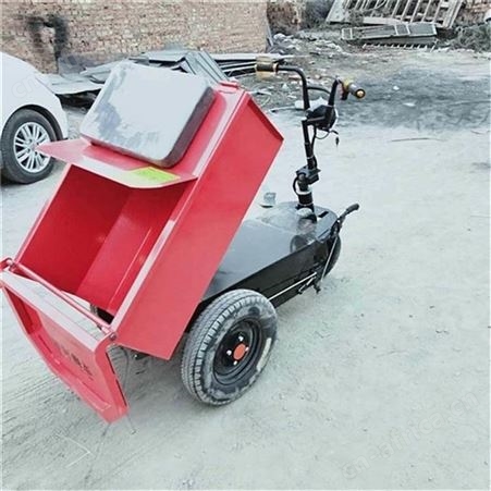 择众建筑用电动灰斗车 拉灰用手推车 小型翻斗车