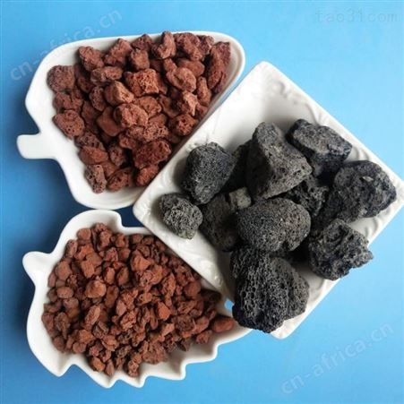 乾富火山石厂家 多规格火山石 黑色红色火山岩