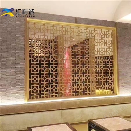 玫瑰金商场酒店装饰场所不锈钢屏风定制工程多款式风格