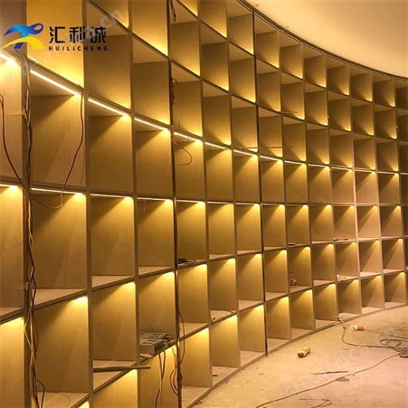 酒店售楼部不锈钢展示柜 会所酒吧不锈钢展示架定制