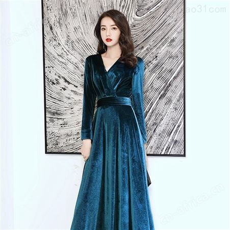 女士合唱长裙高腰显瘦气质女裙子