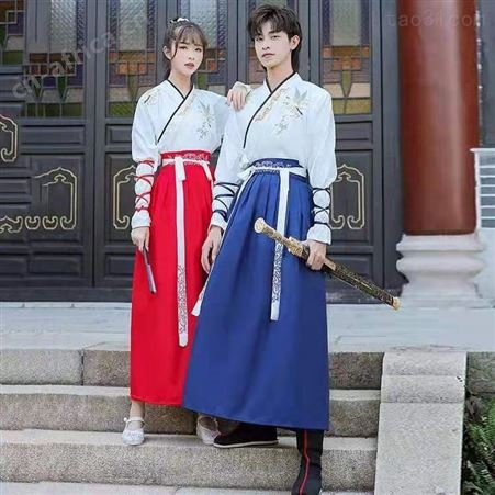 汉服男毕业照班服传统套装中国风学生古风汉元素女古装武侠书生鹤