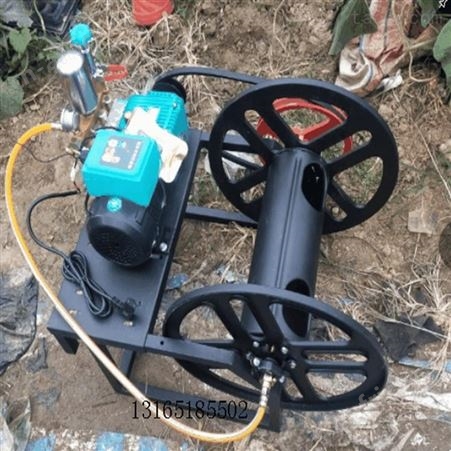 汇鑫农用喷雾器48V60V电三轮远程遥控自动卷管排管打药机汽油喷雾器