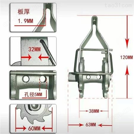 乌鲁木齐 电镀锌紧线器 120大棚紧线器 105葡萄架紧线器