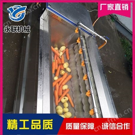天冬去皮清洗机 毛辊式泡参清洗机 辊刷式去皮清洗机