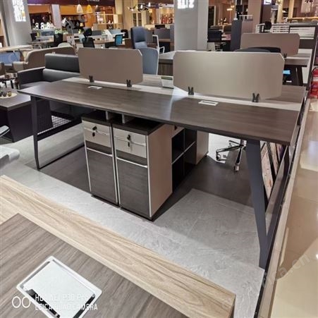 简约钢架工位桌 员工职员电脑桌 办公桌 旭峰家具 现货供应