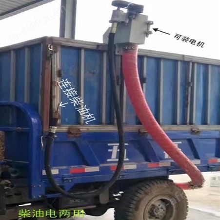 车载式螺旋蛟龙上粮机-益民耐磨软管吸粮机-农作物抽粮机基地