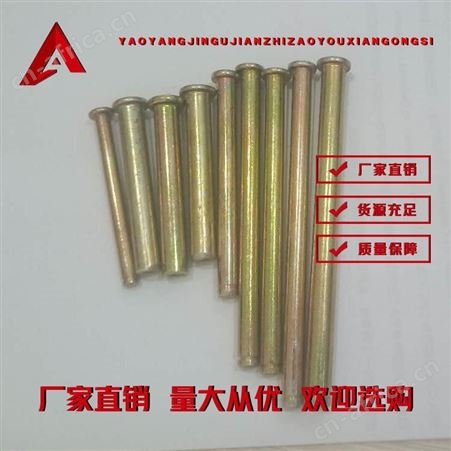 镀彩平头销轴