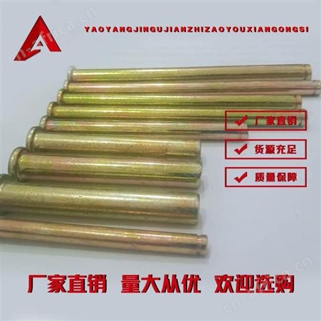 镀彩平头销轴