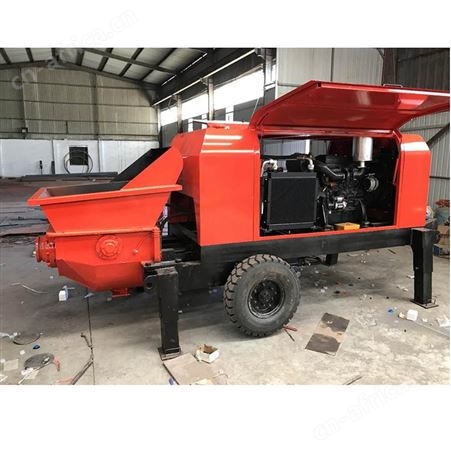 细石混凝土泵 小型混凝土输送泵泵车厂家 卧式细石混凝土小型泵车