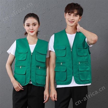 劳保建筑装修工人马甲印logo志愿者工作服背心多口袋广告工装马夹