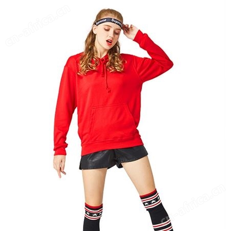 秋冬装男士套头连帽卫衣加绒空白广告衫卫衣定制班服工作服印LOGO