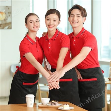 广告polo衫企业员工餐饮服务员工作服装定制短袖夏季薄款团建T恤851