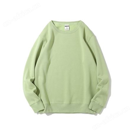 秋冬新品摇粒绒圆领卫衣通款纯色卫衣定制工作服文化衫定做LOGO