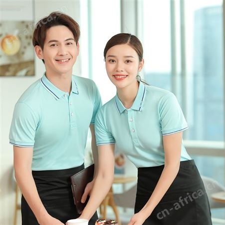 广告polo衫企业员工餐饮服务员工作服装定制短袖夏季薄款团建T恤851