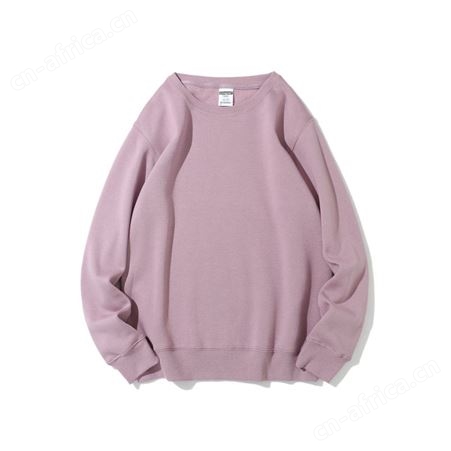 秋冬新品摇粒绒圆领卫衣通款纯色卫衣定制工作服文化衫定做LOGO