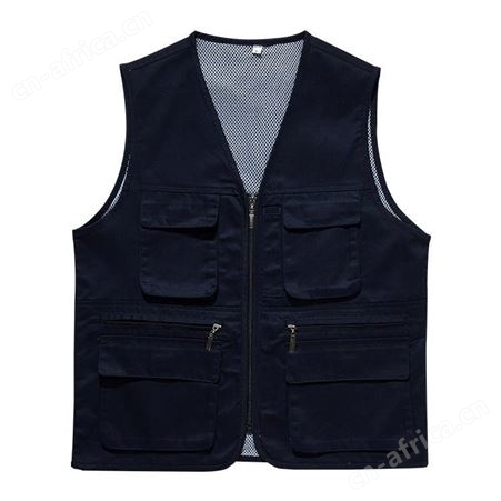 立体兜多口袋广告马甲定制印字户外钓鱼服背心DIY建筑施工工作服