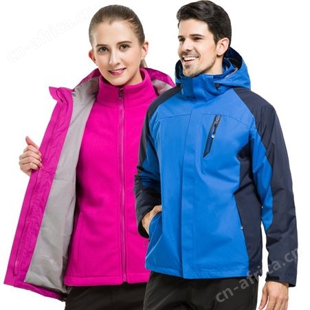 2020新款秋冬季两件套户外滑雪登山服 男女士三合一可拆卸冲锋衣
