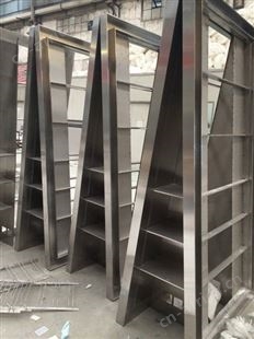 家用卧室衣物不锈钢展示架 香槟金不锈钢展示架