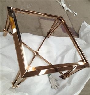 镂空花格不锈钢茶几 黄钛金/玫瑰金/香槟金不锈钢茶几定做