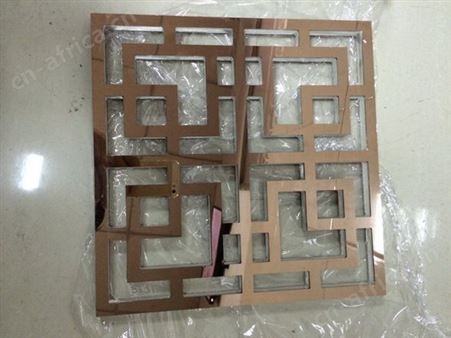 不锈钢艺术造型屏风  玫瑰金拉丝不锈钢隔断 装饰屏风