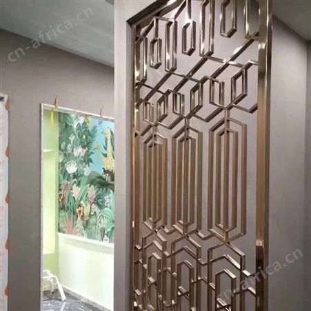 西安玫瑰金不锈钢屏风定做 天九成不锈钢屏风厂家