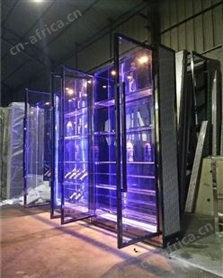 佛山不锈钢酒柜厂家,客厅展示柜