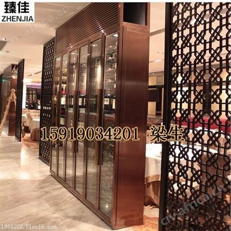 供应酒店不锈钢酒柜 金属恒温红酒柜定制厂家