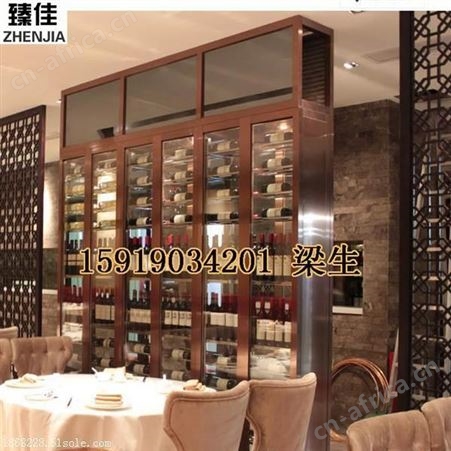 供应酒店不锈钢酒柜 金属恒温红酒柜定制厂家