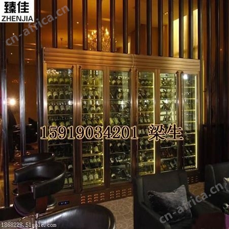 ZJ-jg西餐厅恒温不锈钢酒柜不锈钢展示柜定制