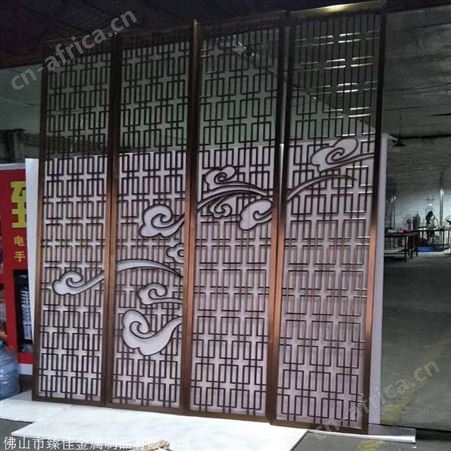 酒店红古铜不锈钢屏风不锈钢隔断