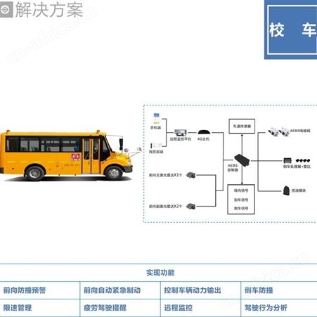 校车智能防撞系统 汽车自动紧急制动系统 性能稳定欢迎订购