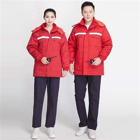大连工作服定做 可拆卸内胆棉服 车间服 员工服