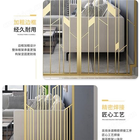 玫瑰金艺术屏风 温州中式仿古家具屏风