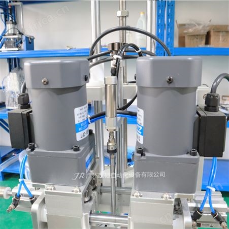 半自动台式瓶子旋盖封口机 洗手液自动直线式旋盖机 塑料盖搓盖机