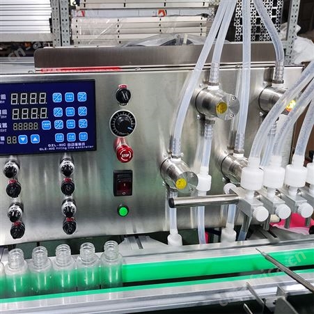 全自动精油罐装旋盖机 粘稠液体灌装机生产线 自动油灌装机械设备