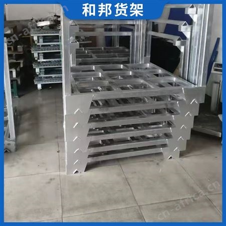 金属重型堆垛架折叠调节式叠放式插管式物料布料食品叠高货架
