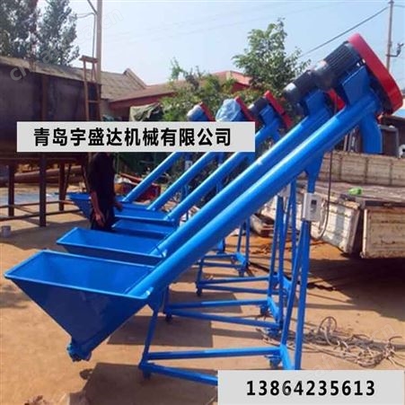 QD-156S无轴螺旋输送机不锈钢绞龙上料机污泥管式螺旋输送机69元