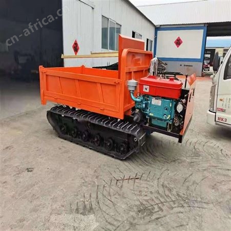 液压自卸一吨自卸车 农田转运小型履带搬运车 建筑工程砂石运输车
