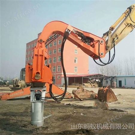 直发挖改打拔桩机 岩石裂土器液压破碎锤 钩机加装高频振动锤