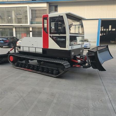 多功能冰雪清除平雪机 全新手柄操作压雪车 定做履带式小型压雪机