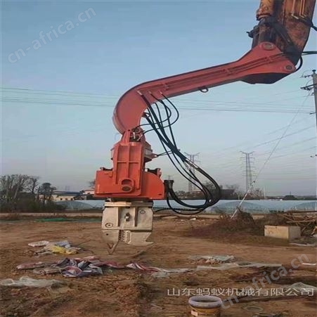 直发挖改打拔桩机 岩石裂土器液压破碎锤 钩机加装高频振动锤