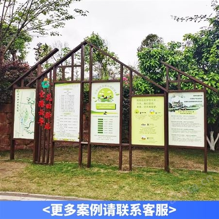 蓝岸 景区公园户外标识标牌定制 乡村导视系统广告牌 标识标牌厂家
