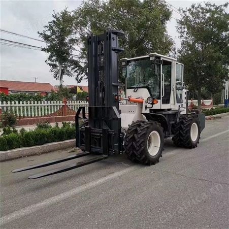 铲斗抱抓内燃式叉车 小型山地越野车 多用途四驱