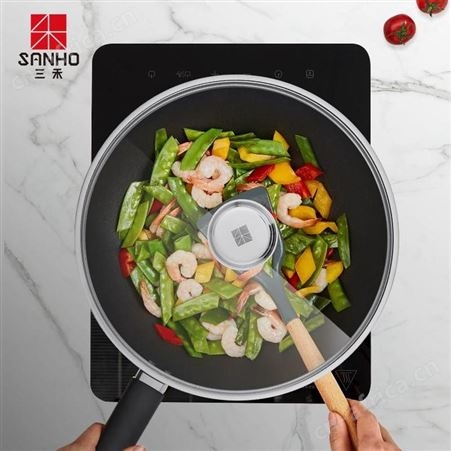 三禾 风火轮系列健康不粘炒锅 LC32P1 美誉优礼品 礼品加盟项目 MY-JSWH-（T）-13