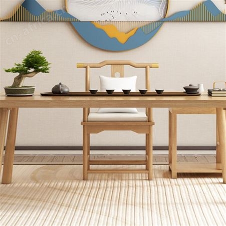 实木泡茶台 朴舍艺品 新中式客厅 古色古香